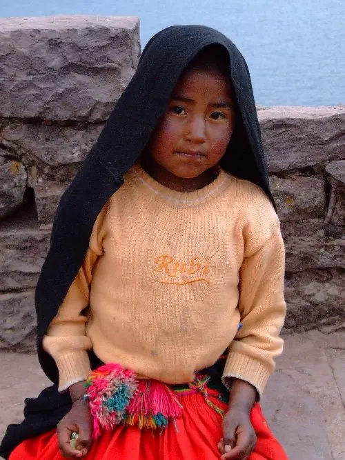 In the photo: the city of Puno in Peru and Lake Titicaca