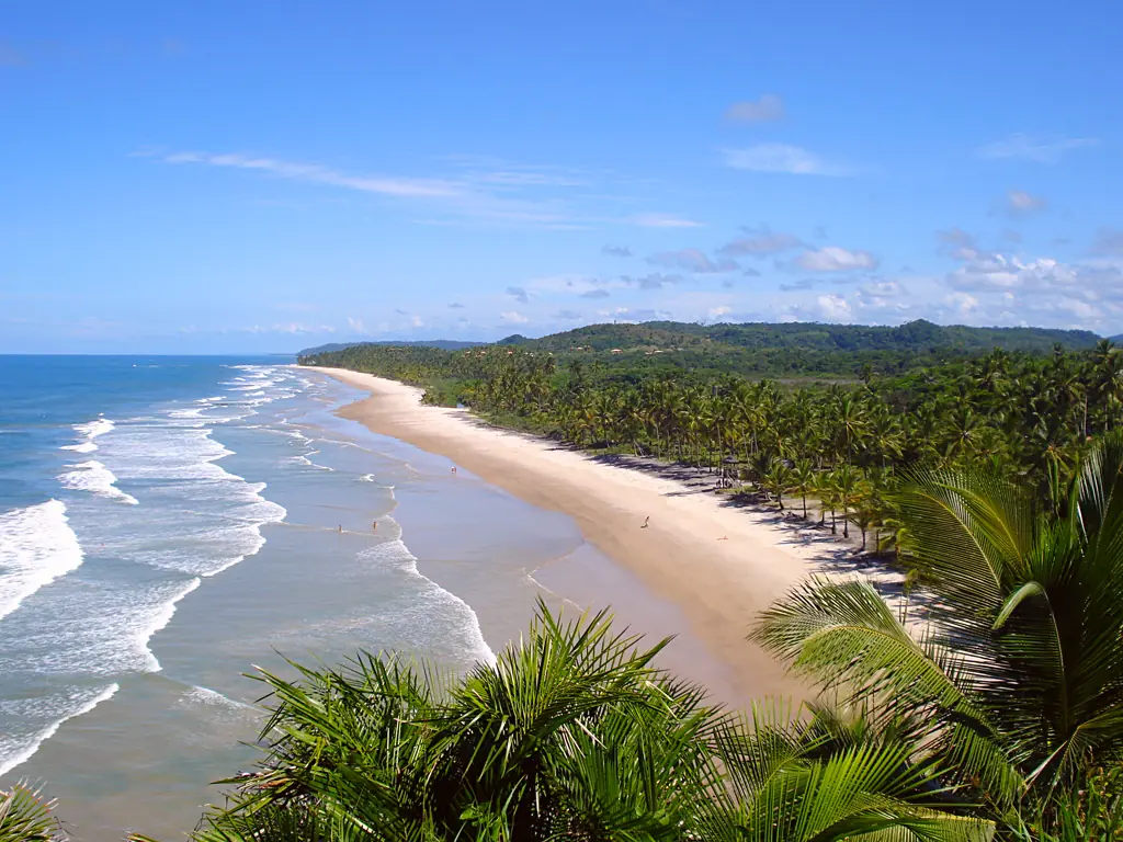 in photo: Brazilian city of Itacara 