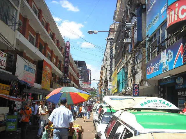 In the photo: Ciudad del Este, a city in Paraguay