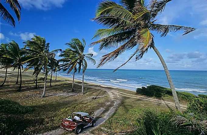 in photo:  Sea resort of Natal in Brazil 