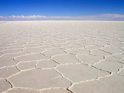 in photo: Salar de Uyuni in Bolivia 