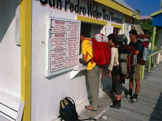 in photo: the island of Ambergris Caye, Belize