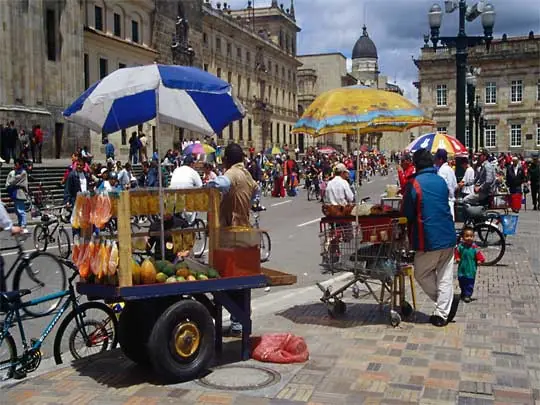in the photo: Bogota City, the capital of Colombia