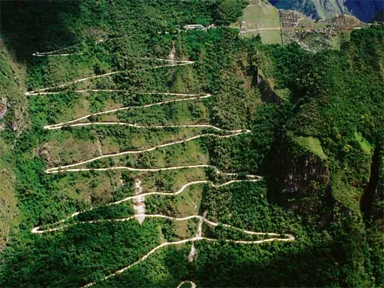 In the photo: the ancient Inca city of Machu Picchu in Peru