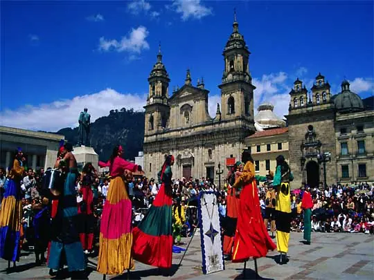 in the photo: Bogota City, the capital of Colombia