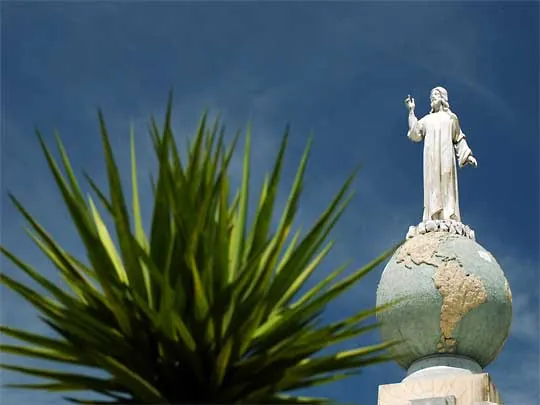 In the photo: the city of San Salvador in El Salvador