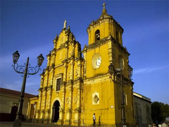 In the photo: the city of Leon in Nicaragua