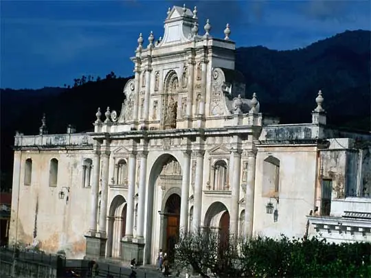 In the photo: Antigua de Guatemala city in Guatemala