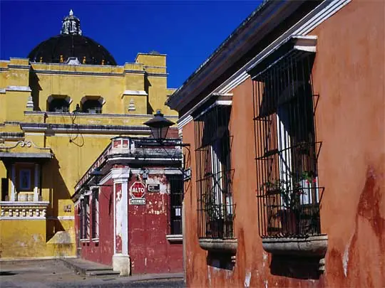 In the photo: Antigua de Guatemala city in Guatemala
