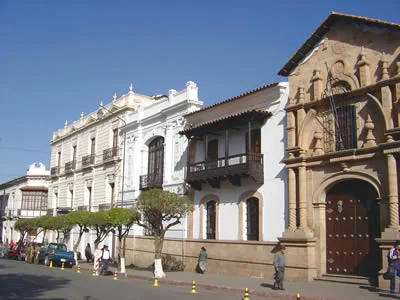in photo: Sucre, the city in Bolivia 