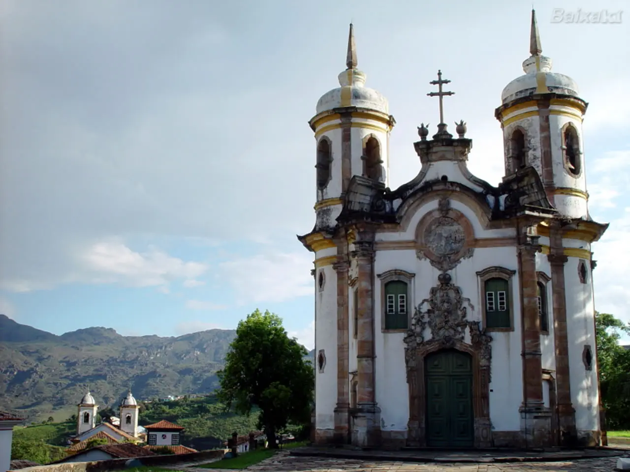 in photo: Brazilian city of Ouro Prêto