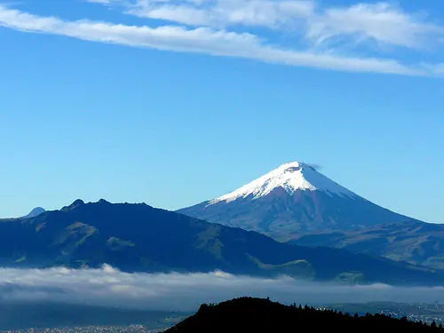 Pictured: Cotopaxi volcano in Ecuador