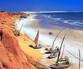 in photo: the beach resort Fortaleza,  Brazil