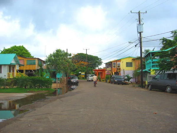 in photo: Resort and city of Placencia in Belize