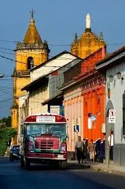 In the photo: the city of Leon in Nicaragua