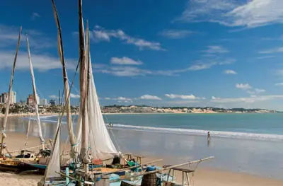 in photo:  Sea resort of Natal in Brazil 