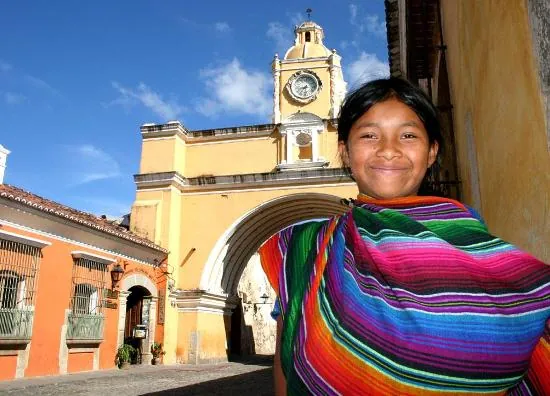 In the photo: Antigua de Guatemala city in Guatemala