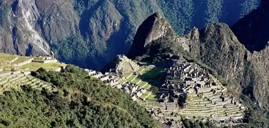 In the photo: the city of Machu Picchu in the Andes, Peru