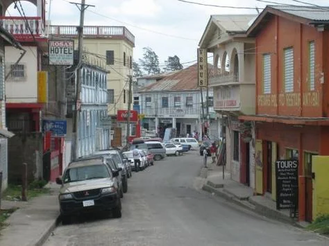 in photo: San Ignacio city in Belize 