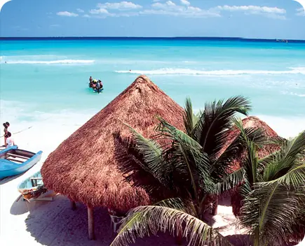 In the photo: the seaside resort of Playa del Carmen in Mexico