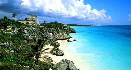In the photo: Tulum seaside resort in Mexico
