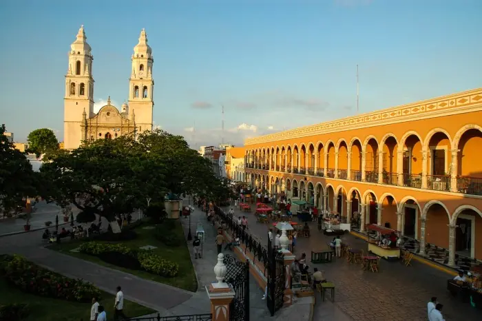 In the photo: the city of Campeche in Mexico