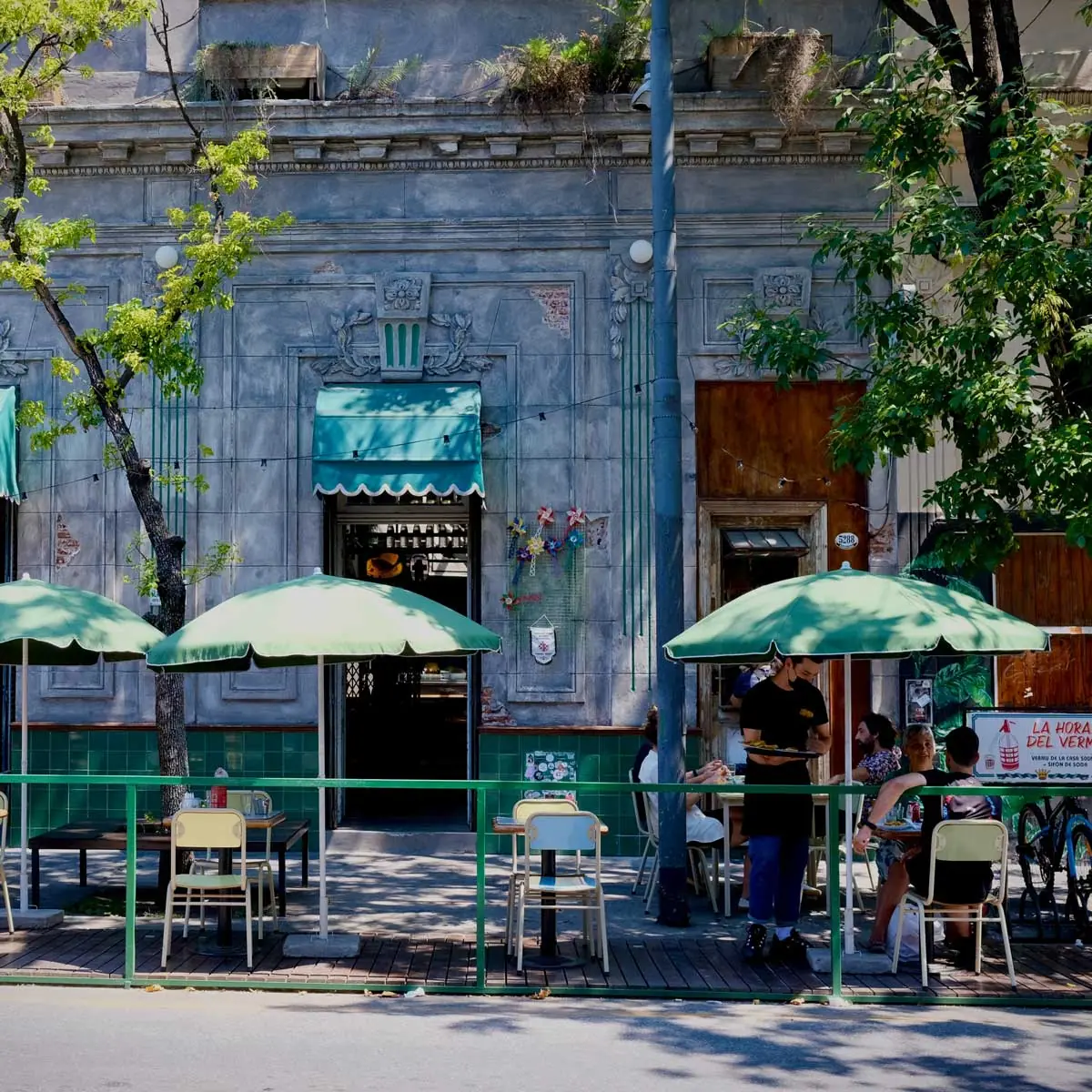 Historic street in Buenos Aires, Argentina – colonial building