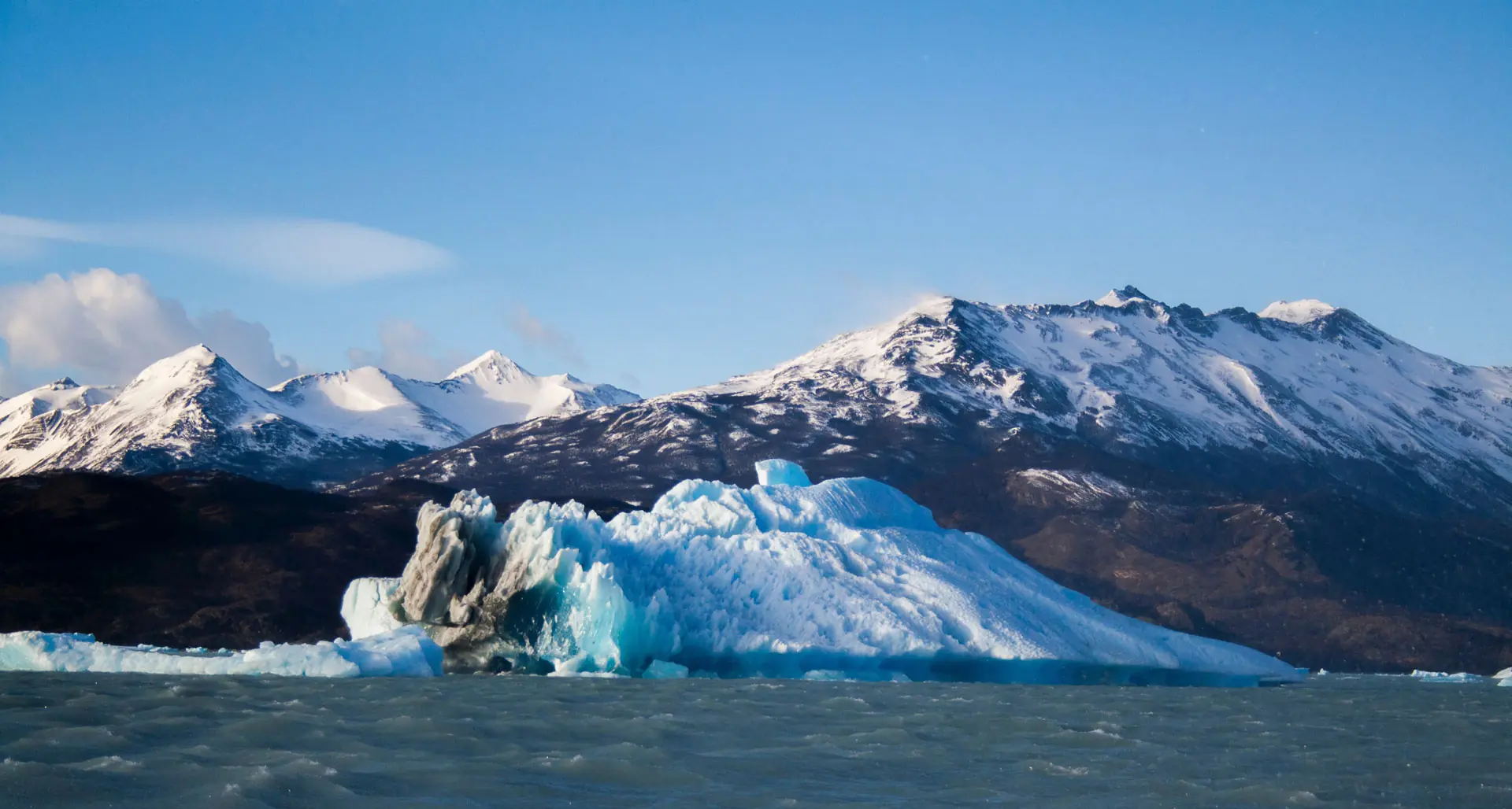 Wild nature of Patagonia, glaciers, mountains and lakes of southern Argentina