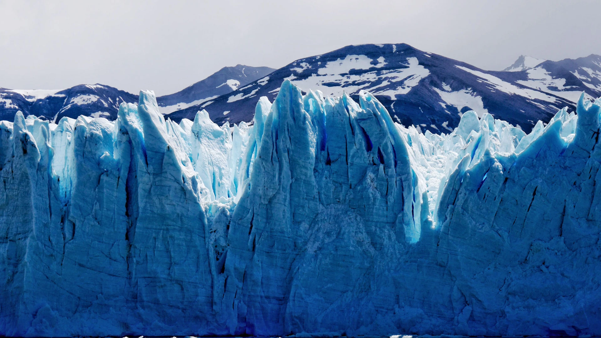 Blue ice of Perito Moreno glacier