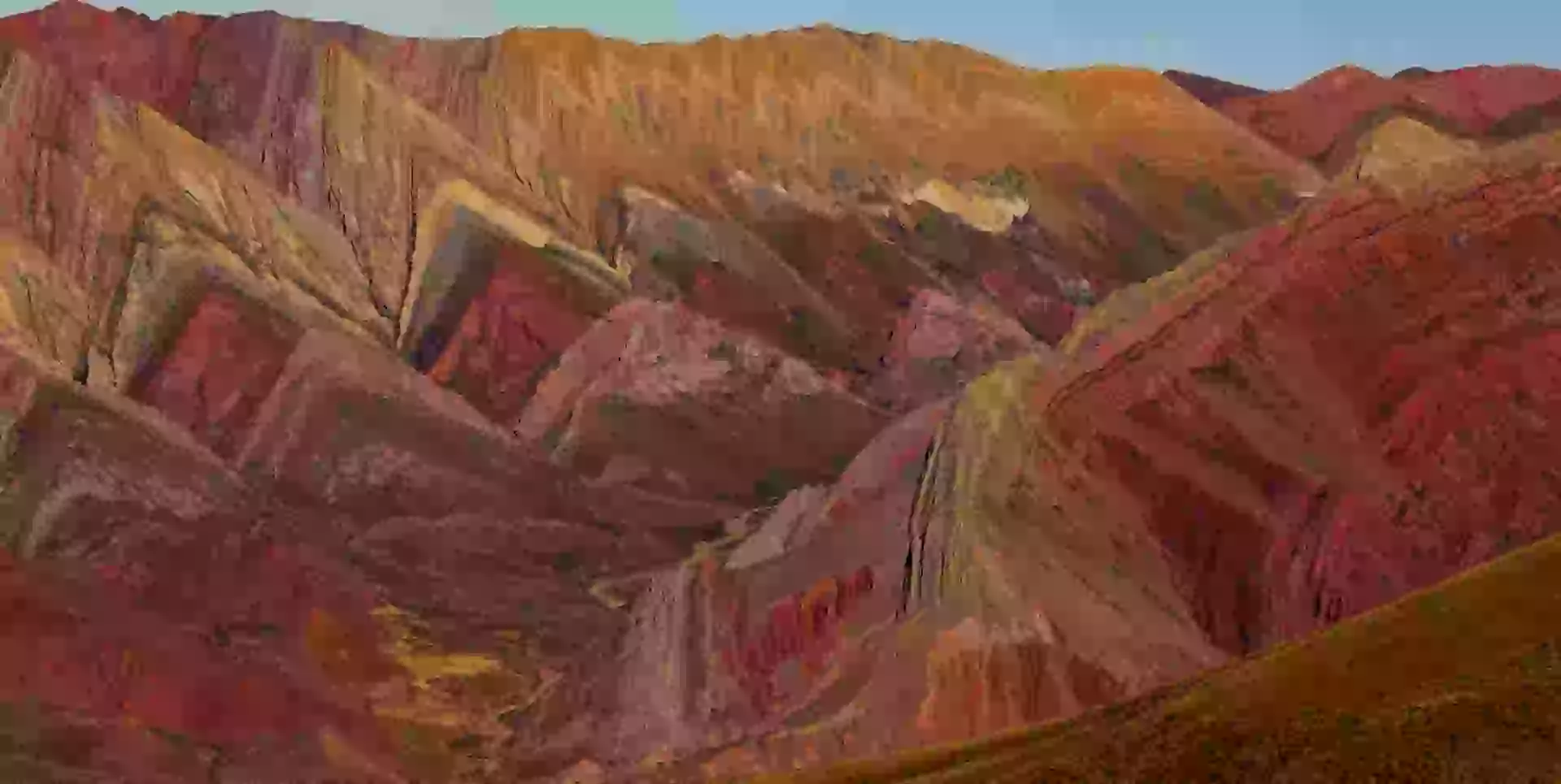 in photo: colorful rocks in Salta, Argentina 