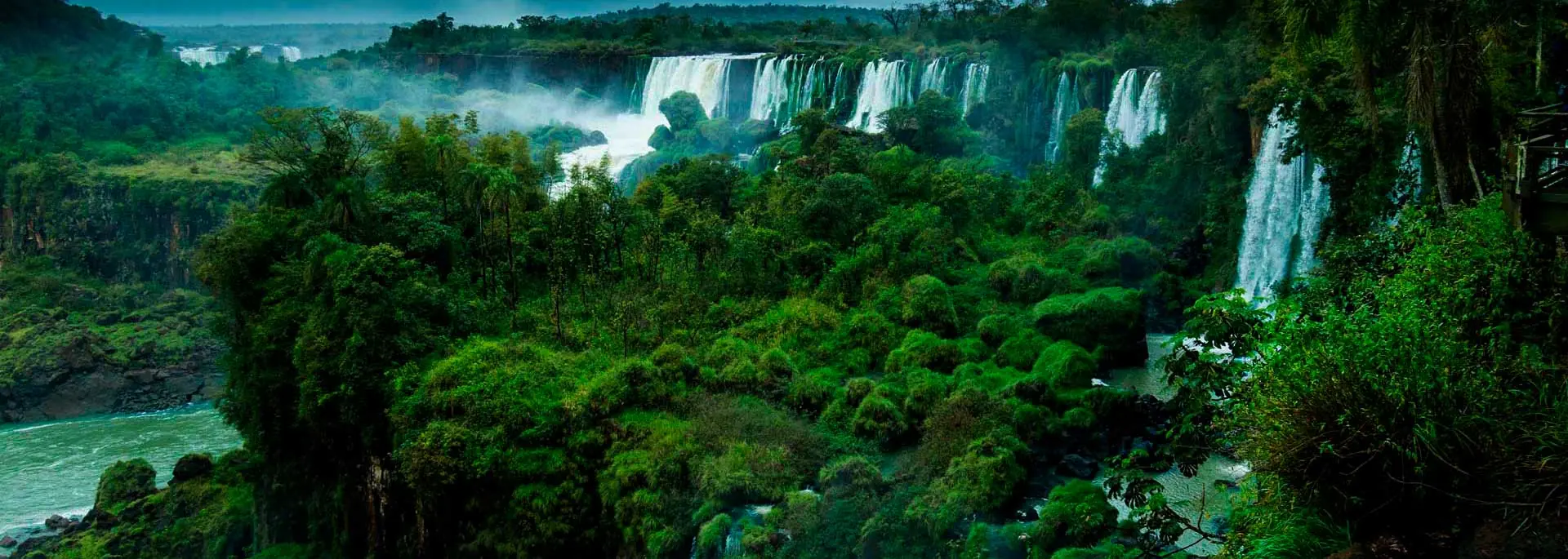 See on photo: Iguazu Falls (Brazil and Argentina)