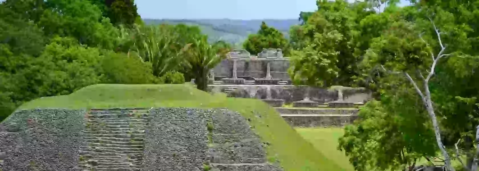 In the photo: the ruins of Maya Shunantunich, in Cayo Belize