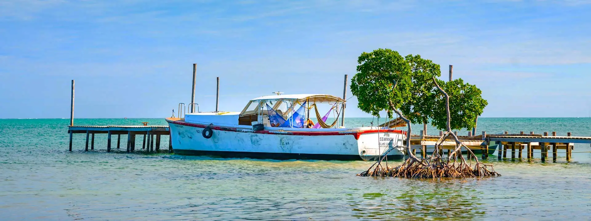 in photo: Caye Caulker island in Belize 