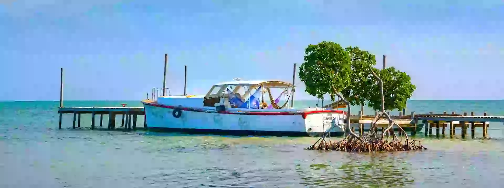 in photo: Caye Caulker island in Belize 