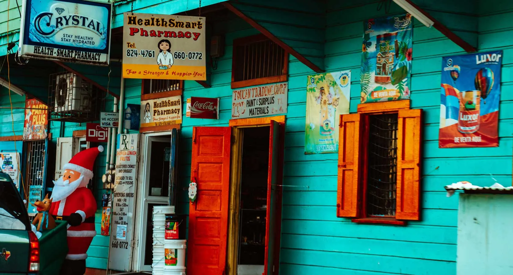 in photo: San Ignacio city in Belize 
