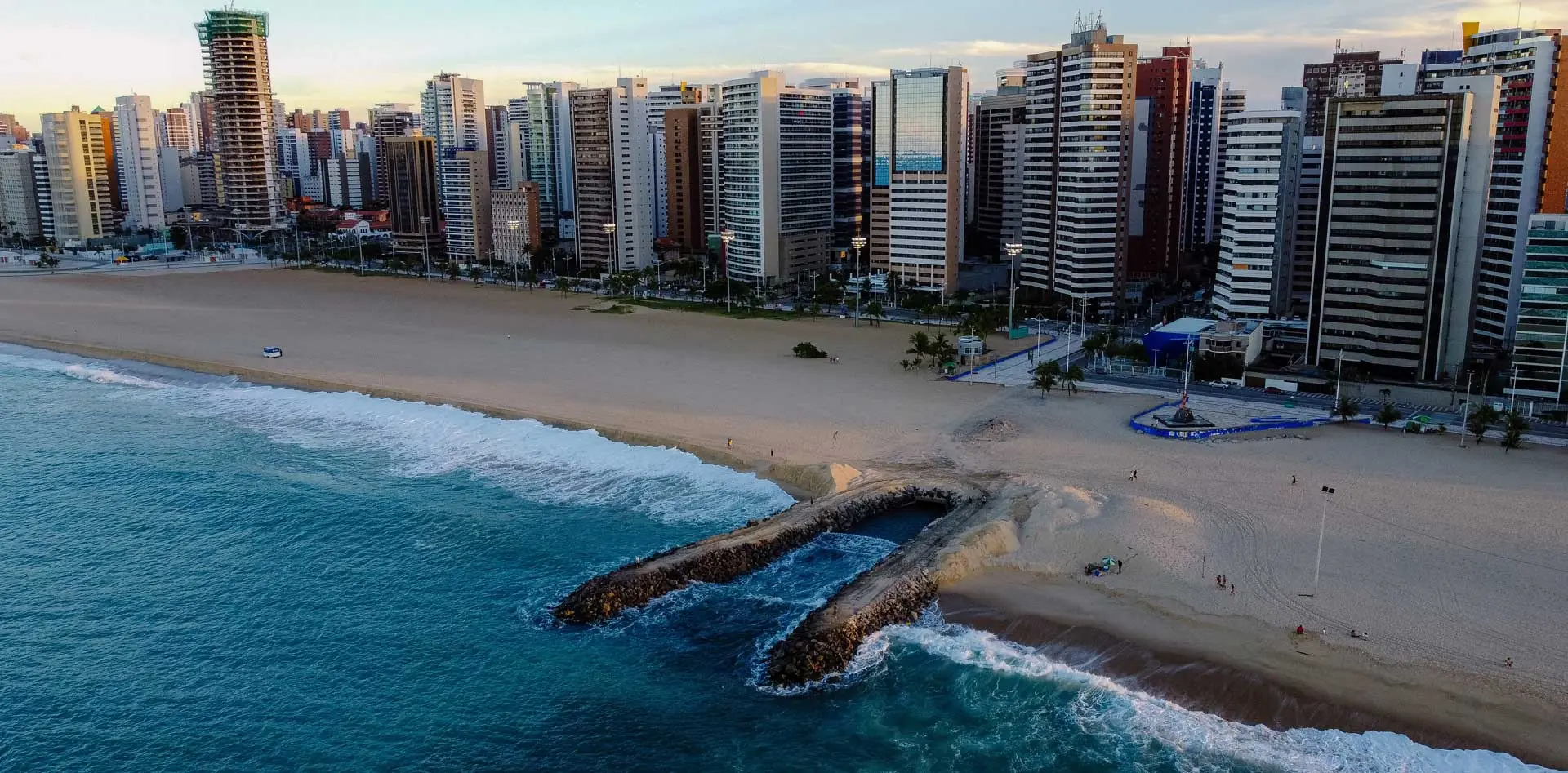 in photo: the beach resort Fortaleza,  Brazil