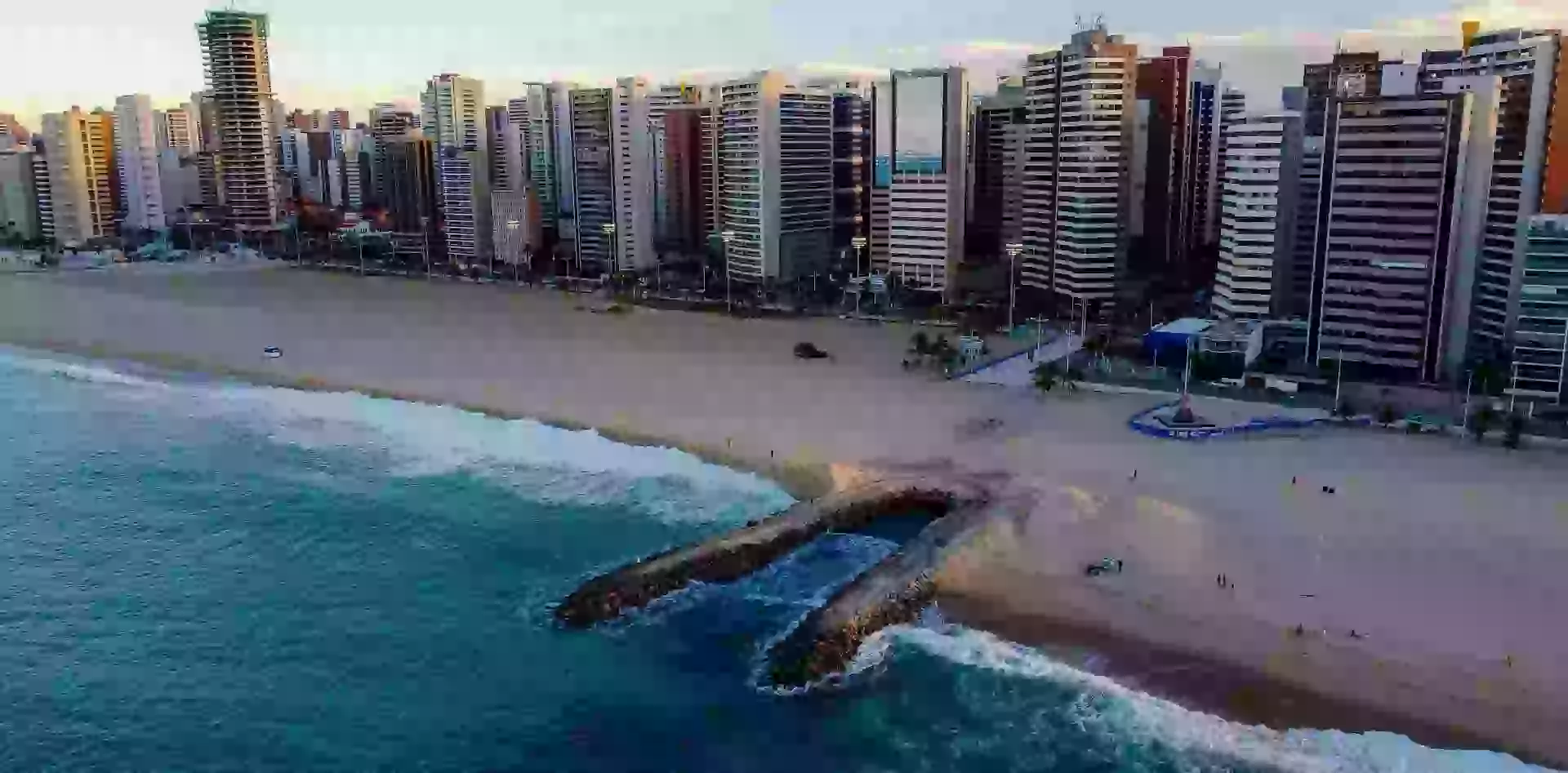 in photo: the beach resort Fortaleza,  Brazil