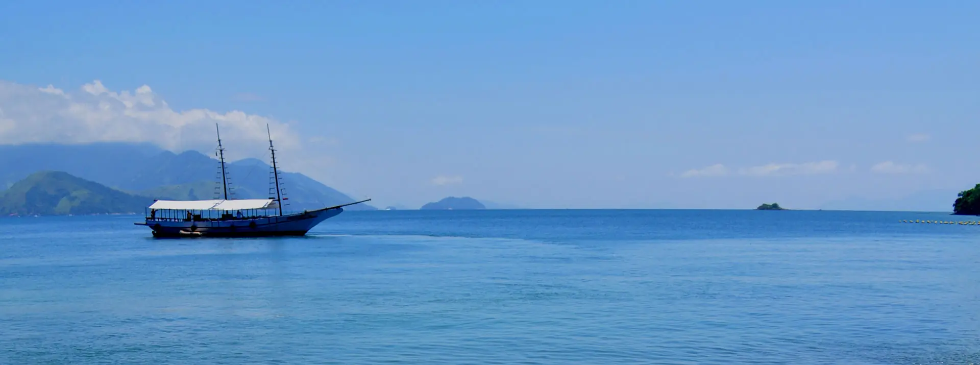 in photo: sea resort, island of  Ilha Grande, Brazil 
