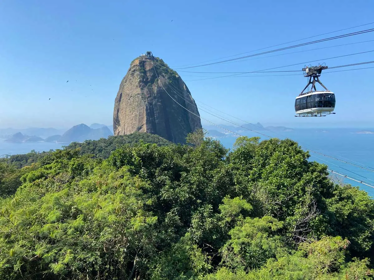 Cable car to Sugarloaf Mountain, Rio, Brazil