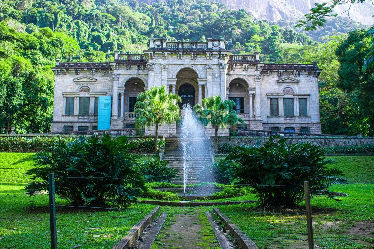 Botanical garden in Rio de Janeiro, Brazil