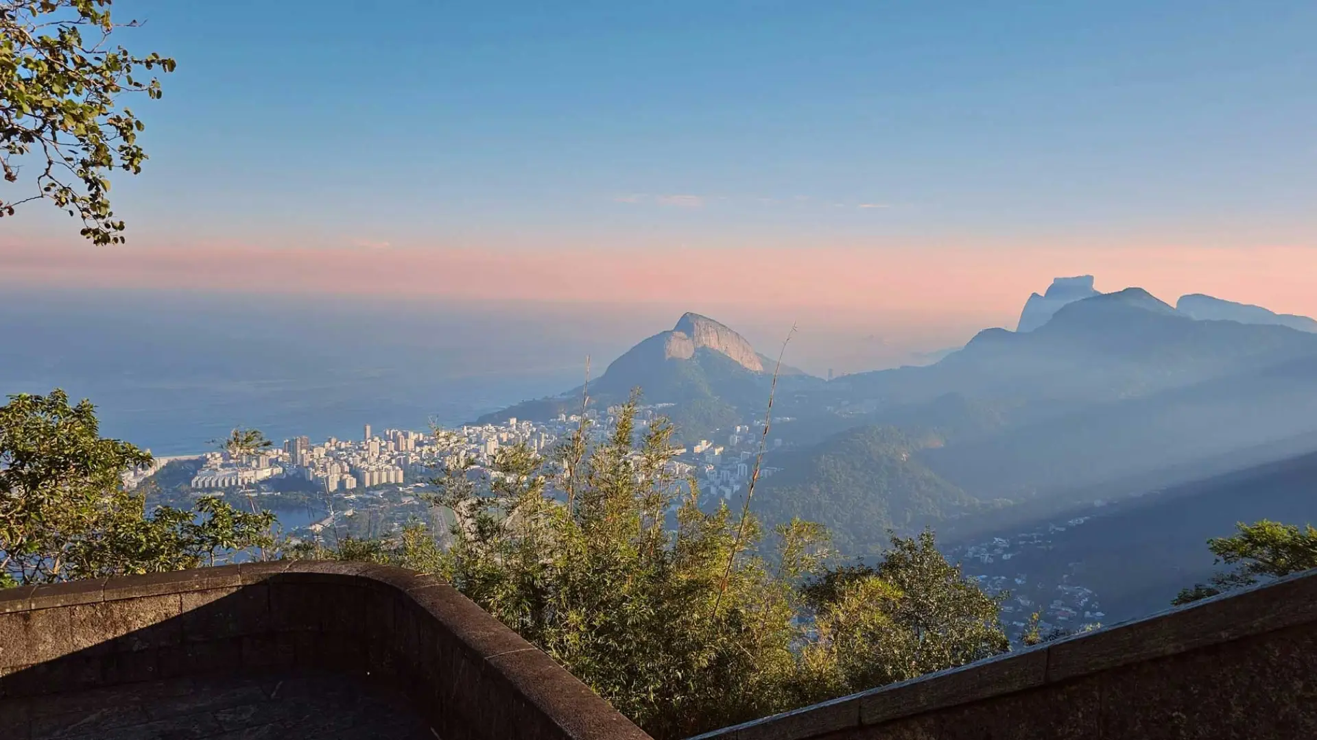 Panorama of Rio de Janeiro from a lookout point