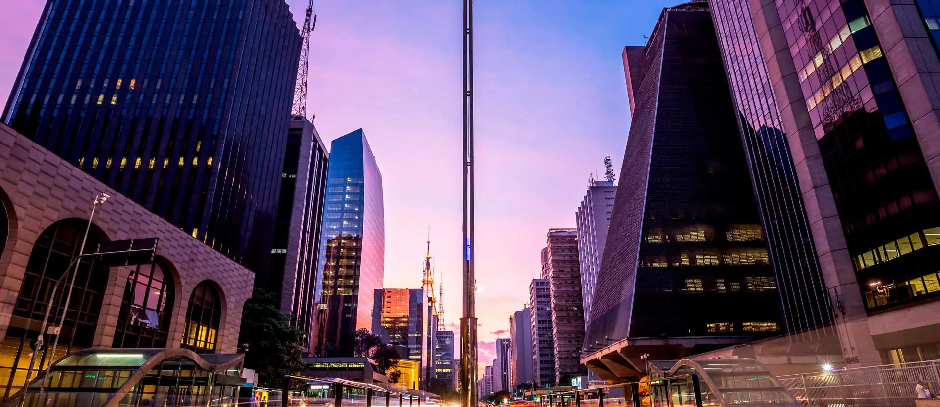 in photo: the city of São Paulo in Brazil 