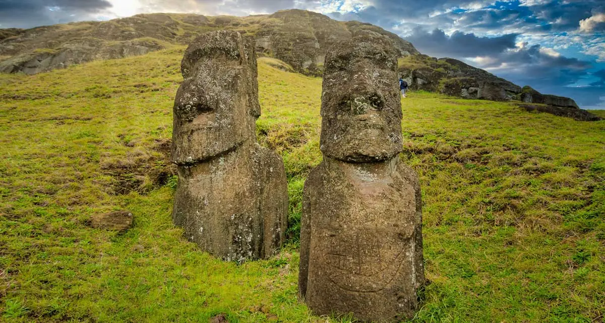 Moai statues on Easter Island, Chile - stone guardians of Rapa Nui