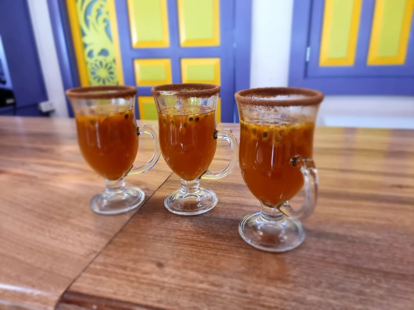 in the photo: Chocolate drink at the farm, Colombia