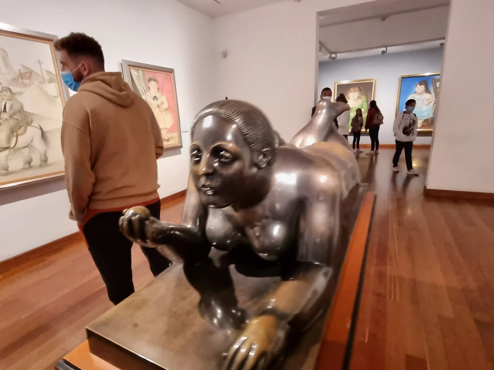 in the photo: The museum of Botero, Medellin,Colombia