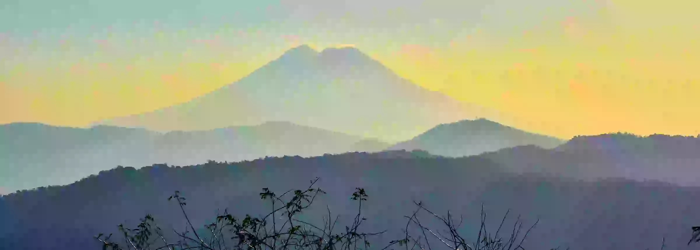 in the photo: Los Planes de Renderos volcano, San Salvador in El Salvador