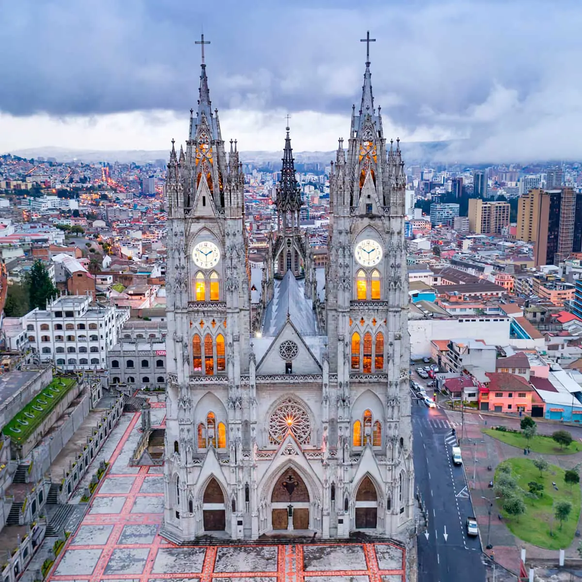 In the photo: Quito, the capital of Ecuador