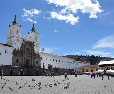 In the photo: Quito, the capital of Ecuador