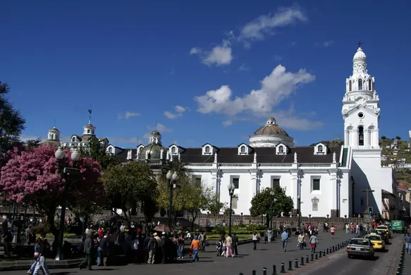 In the photo: Quito, the capital of Ecuador