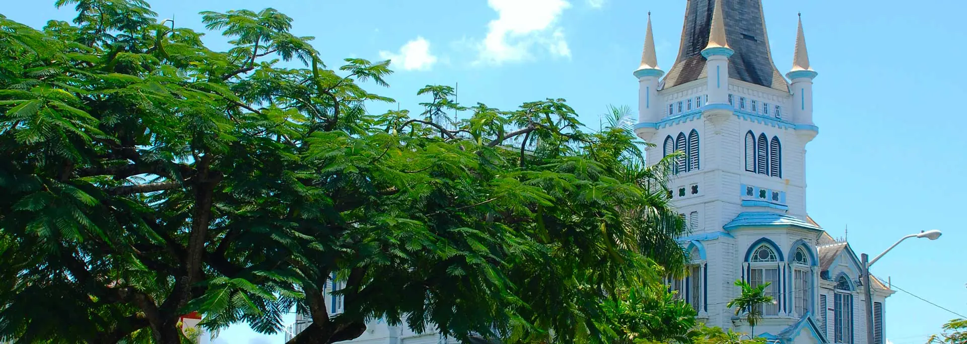 In the photo: Georgetown, the capital of Guyana  